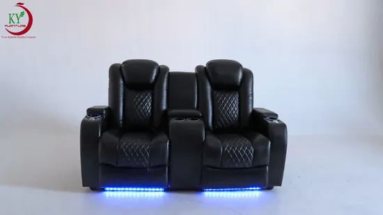 Geeksofa 3+2+1-Sitzer-Sofa-Set mit elektrisch verstellbarem Leder-Loveseat Motion Recliner für das Wohnzimmer